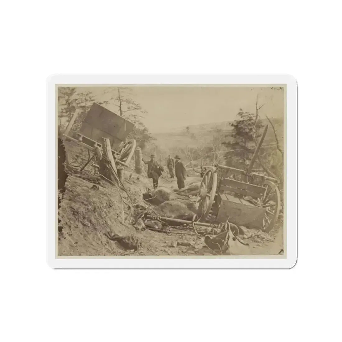 A Shattered Caisson, Fredericksburg, Va.(2) (U.S. Civil War) Refrigerator Magnet - The Sticker Space