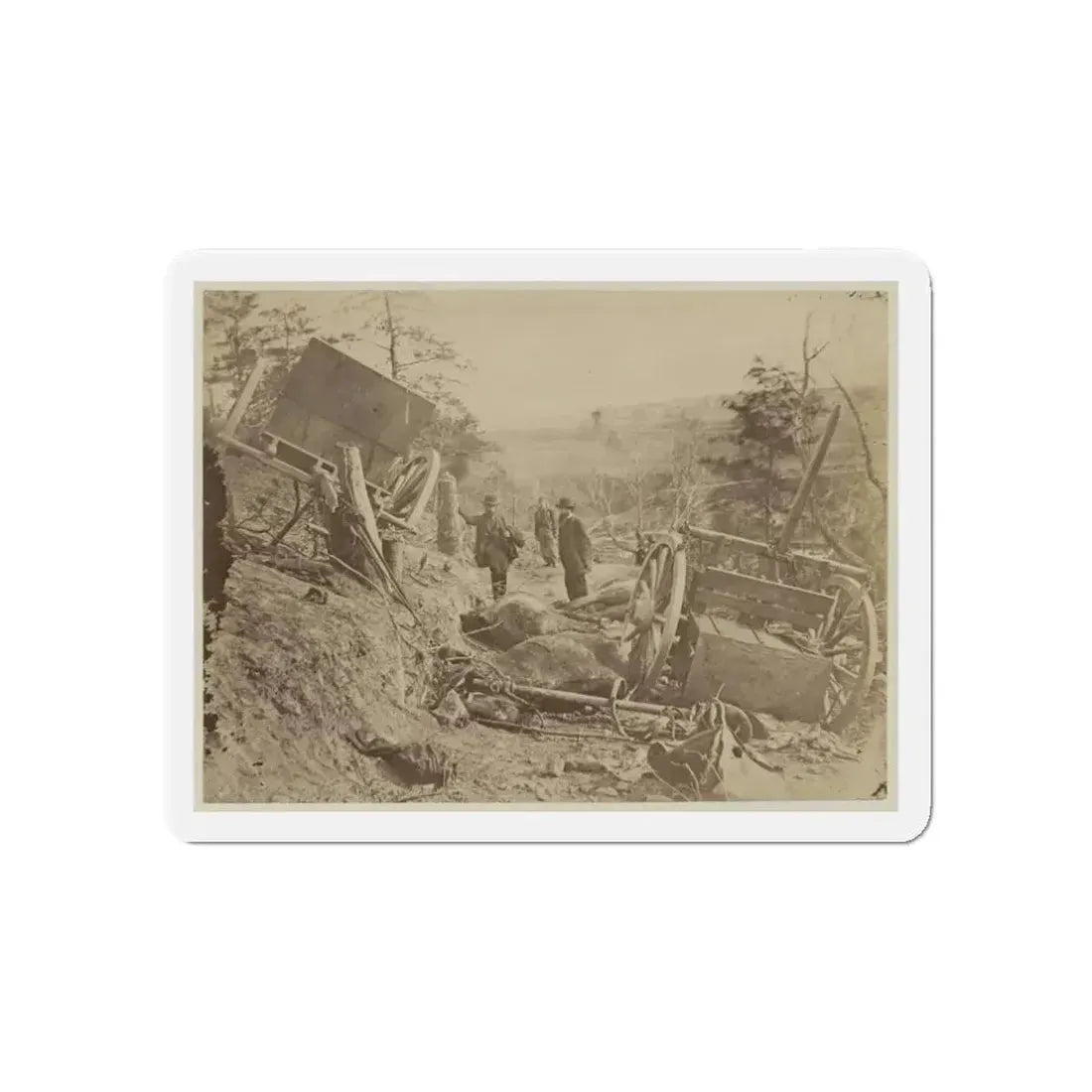 A Shattered Caisson, Fredericksburg, Va.(2) (U.S. Civil War) Refrigerator Magnet - The Sticker Space