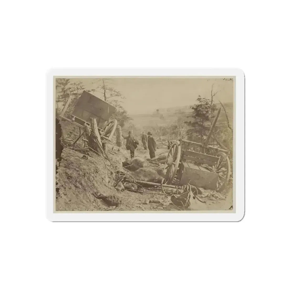 A Shattered Caisson, Fredericksburg, Va.(2) (U.S. Civil War) Refrigerator Magnet - The Sticker Space