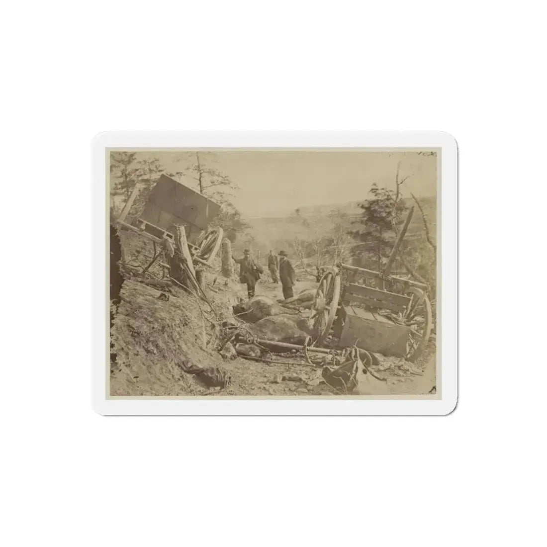 A Shattered Caisson, Fredericksburg, Va.(2) (U.S. Civil War) Refrigerator Magnet - The Sticker Space