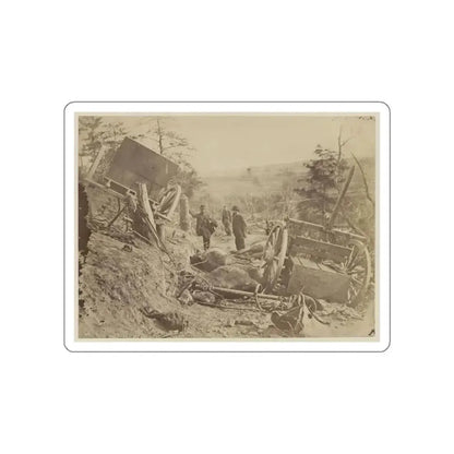 A Shattered Caisson, Fredericksburg, Va.(2) (U.S. Civil War) STICKER Vinyl Die-Cut Decal - The Sticker Space