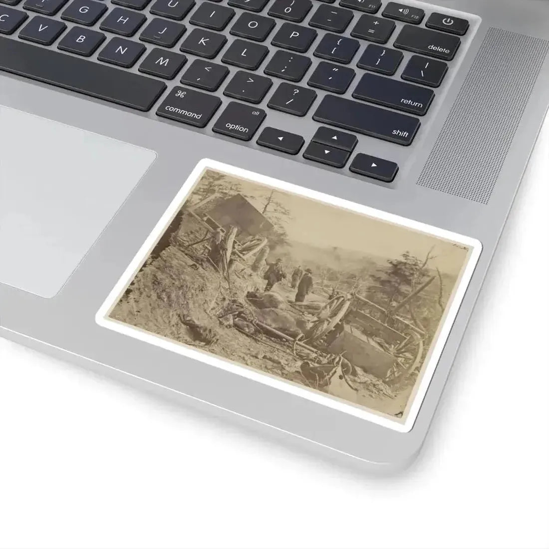 A Shattered Caisson, Fredericksburg, Va.(2) (U.S. Civil War) STICKER Vinyl Kiss-Cut Decal - The Sticker Space