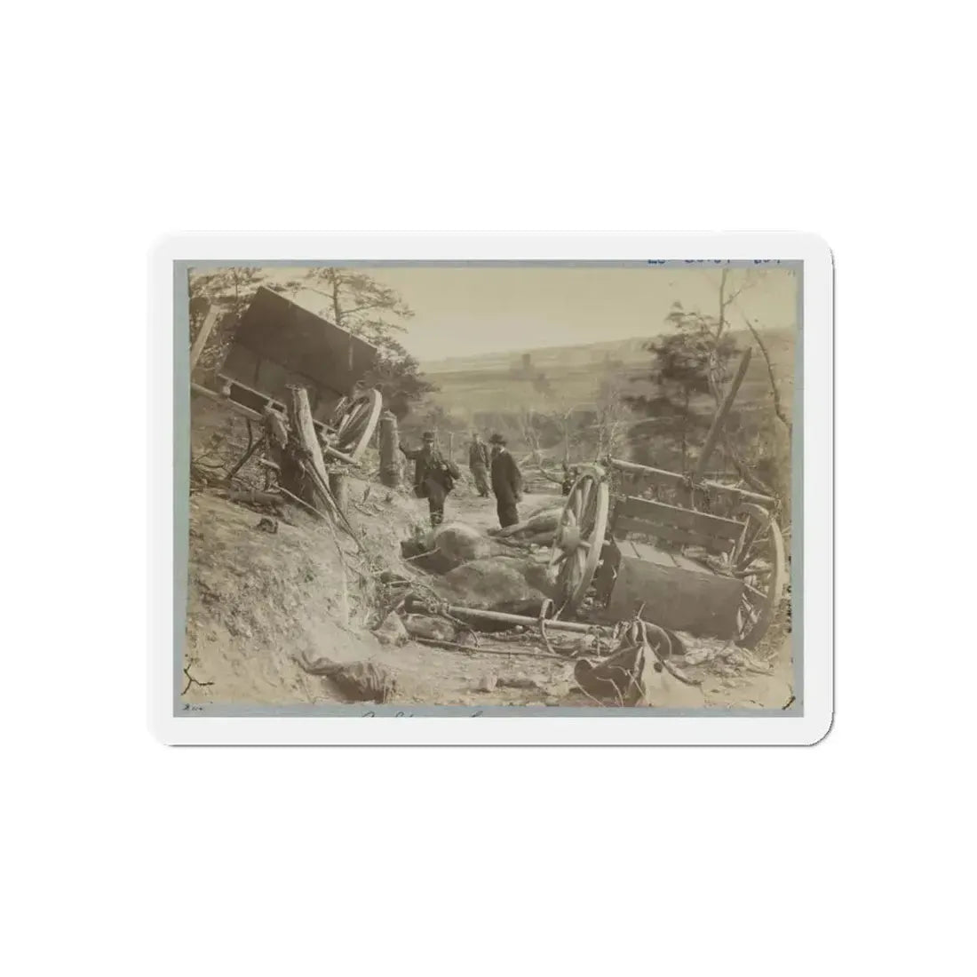 A Shattered Caisson, Fredericksburg, Va. (U.S. Civil War) Refrigerator Magnet - The Sticker Space