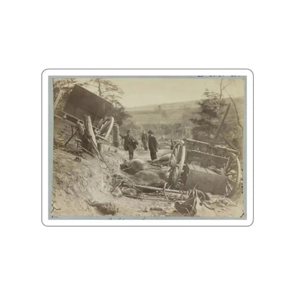 A Shattered Caisson, Fredericksburg, Va. (U.S. Civil War) STICKER Vinyl Die-Cut Decal - The Sticker Space