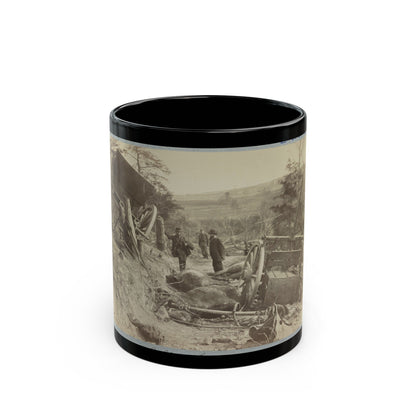 A Shattered Caisson, Fredericksburg, Va. (U.S. Civil War) Black Coffee Mug-11oz-The Sticker Space