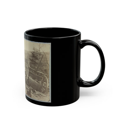 A Shattered Caisson, Fredericksburg, Va. (U.S. Civil War) Black Coffee Mug-The Sticker Space