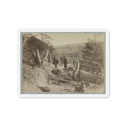 A Shattered Caisson, Fredericksburg, Va. (U.S. Civil War) Refrigerator Magnet-2" x 2"-The Sticker Space