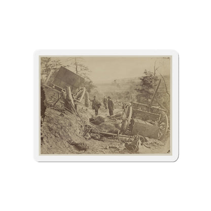 A Shattered Caisson, Fredericksburg, Va.(2) (U.S. Civil War) Refrigerator Magnet-4" x 4"-The Sticker Space