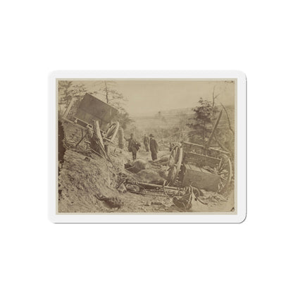 A Shattered Caisson, Fredericksburg, Va.(2) (U.S. Civil War) Refrigerator Magnet-5" x 5"-The Sticker Space