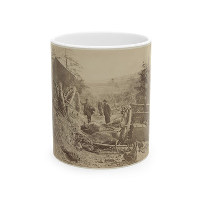 A Shattered Caisson, Fredericksburg, Va.(2) (U.S. Civil War) White Coffee Mug-11oz-The Sticker Space