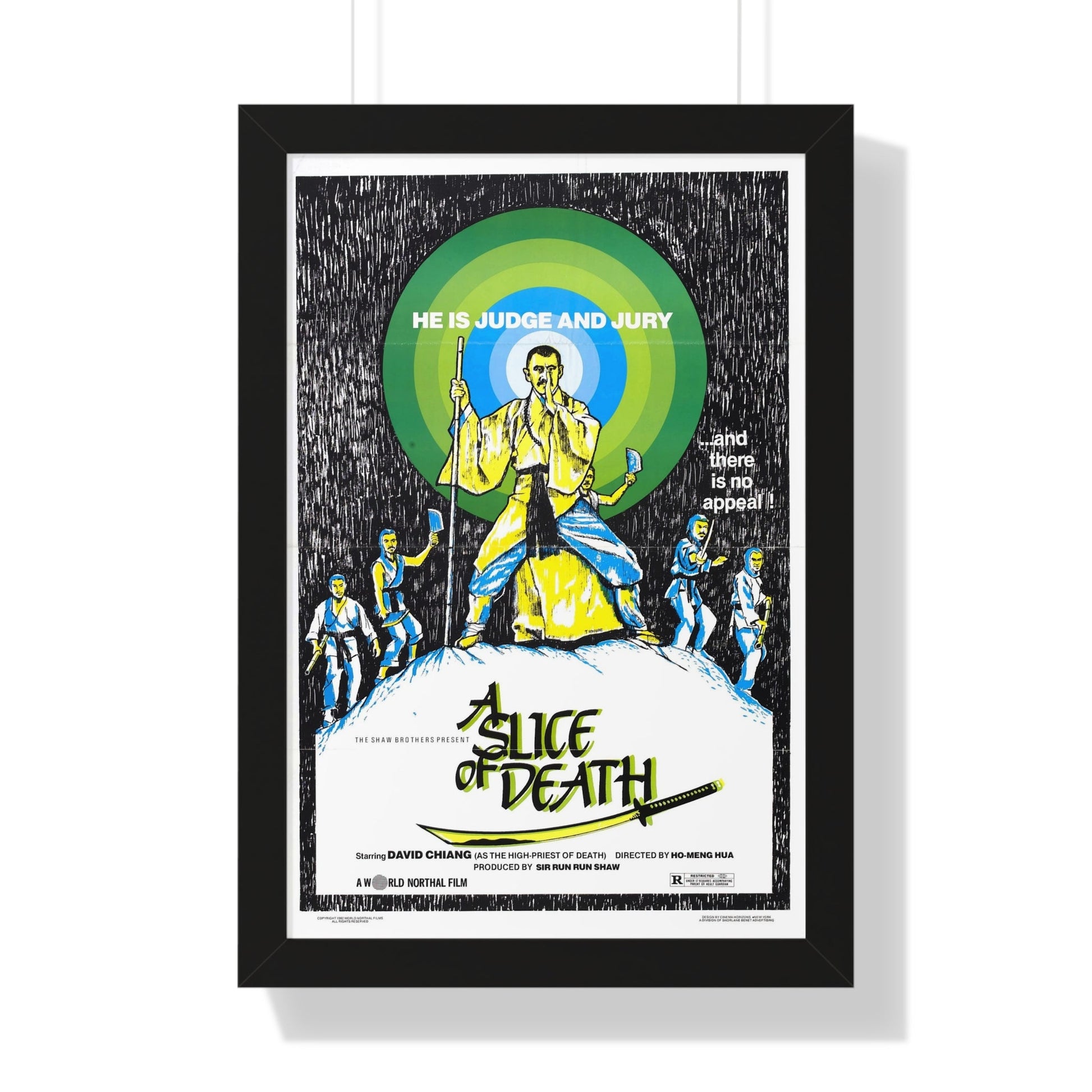 A SLICE OF DEATH 1979 - Framed Movie Poster-16″ x 24″-The Sticker Space