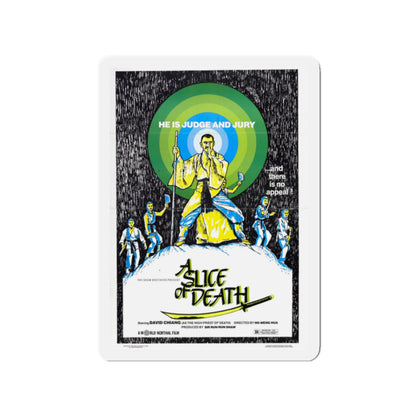 A SLICE OF DEATH 1979 Movie Poster - Die-Cut Magnet-2" x 2"-The Sticker Space