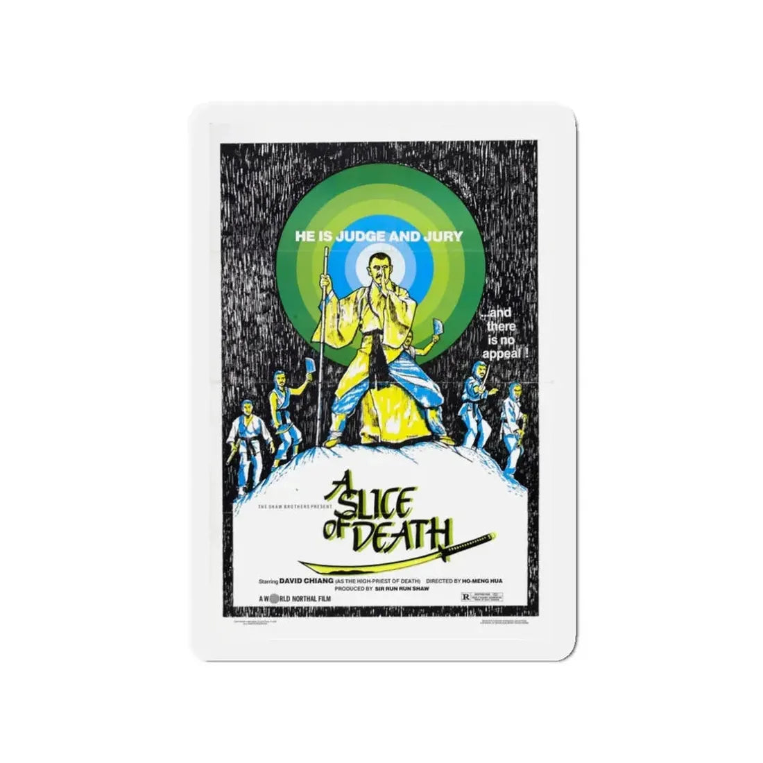 A SLICE OF DEATH 1979 Movie Poster - Refrigerator Magnet - The Sticker Space