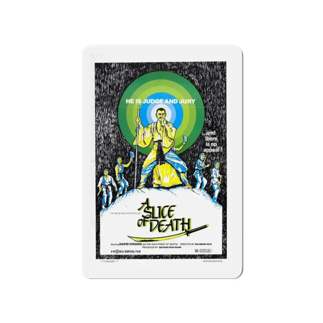 A SLICE OF DEATH 1979 Movie Poster - Refrigerator Magnet - The Sticker Space