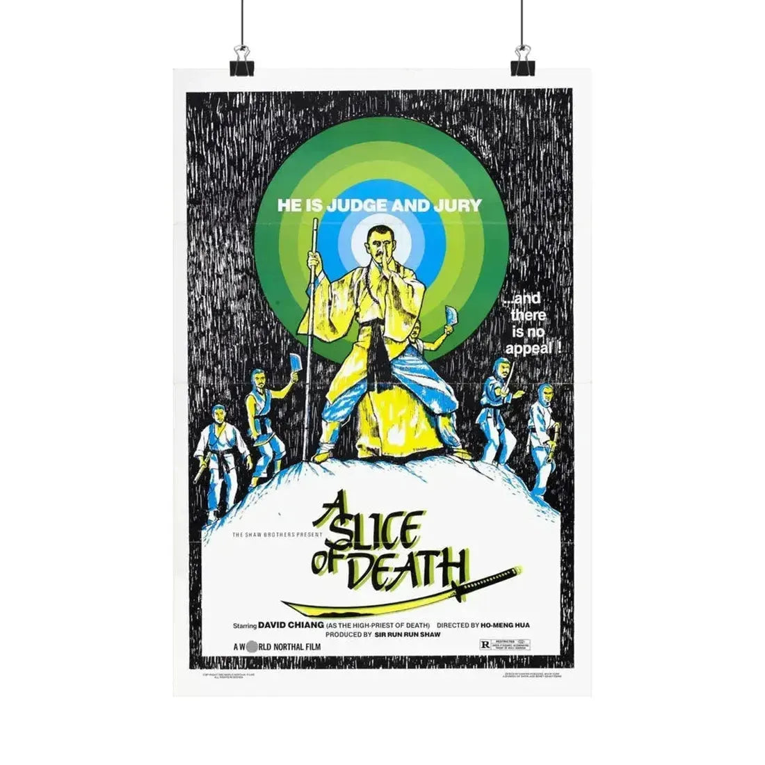 A SLICE OF DEATH 1979 - Paper Movie Poster 12″ x 18″ Matte - The Sticker Space