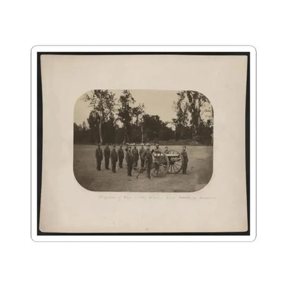 A Squad of Capt. Smith's Battery - Lieut. Woods in Command (U.S. Civil War) STICKER Vinyl Kiss-Cut Decal 2 Inch White - The Sticker Space