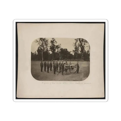 A Squad of Capt. Smith's Battery - Lieut. Woods in Command (U.S. Civil War) STICKER Vinyl Kiss-Cut Decal 6 Inch White - The Sticker Space