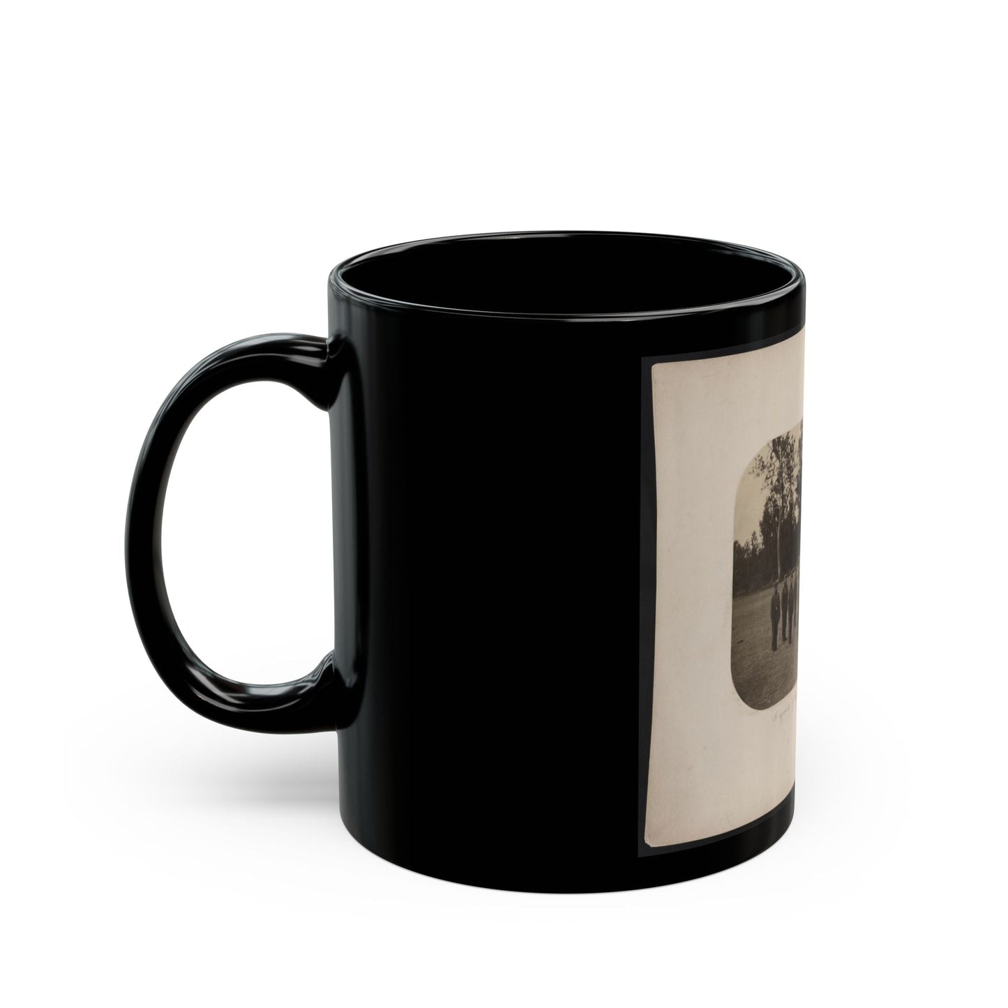 A Squad Of Capt. Smith's Battery - Lieut. Woods In Command (U.S. Civil War) Black Coffee Mug