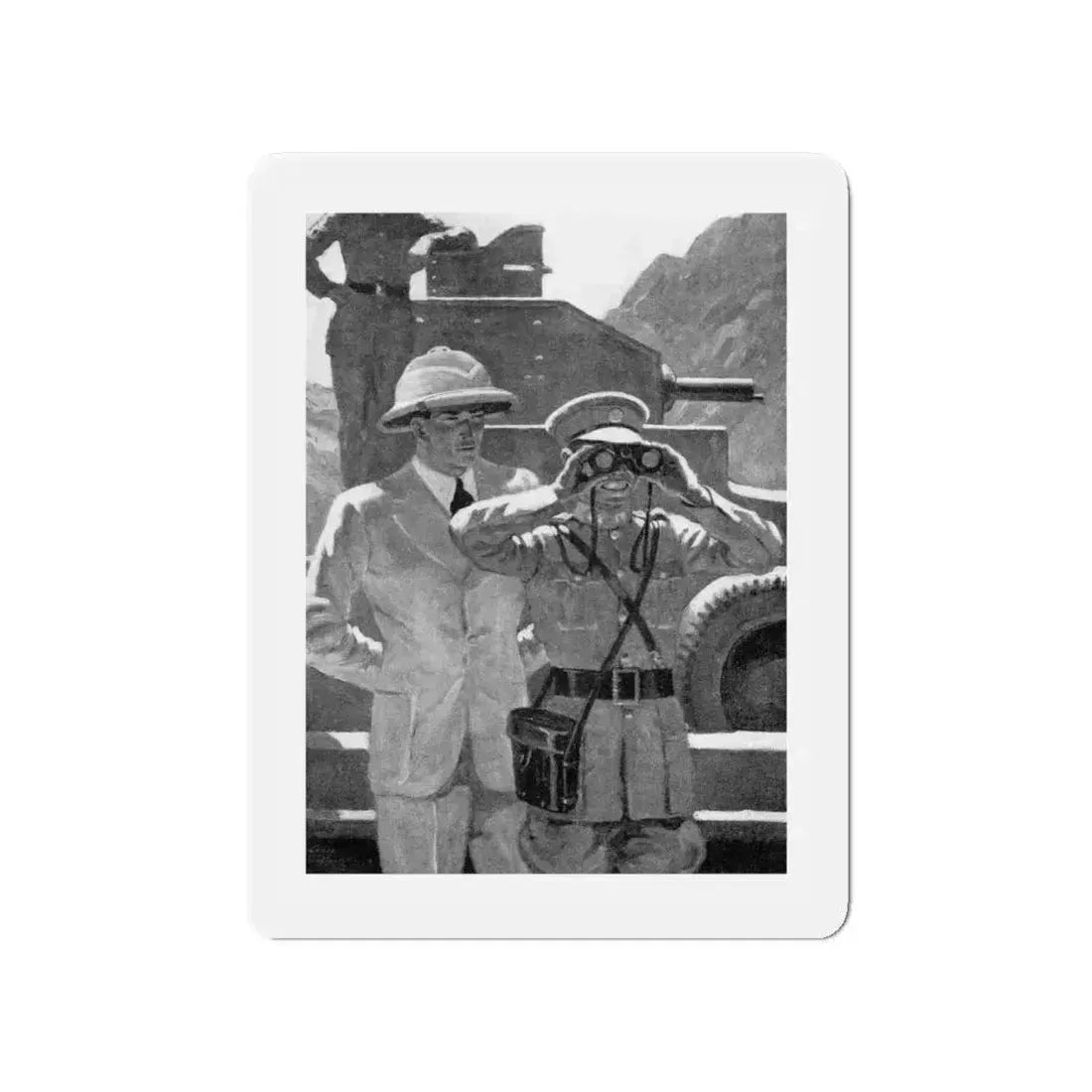 A Story To Tell by Peter Fleming (1), Nash's Pall Mall Magazine, 1937 (Magazine Illustration) Refrigerator Magnet 4 Inch - The Sticker Space