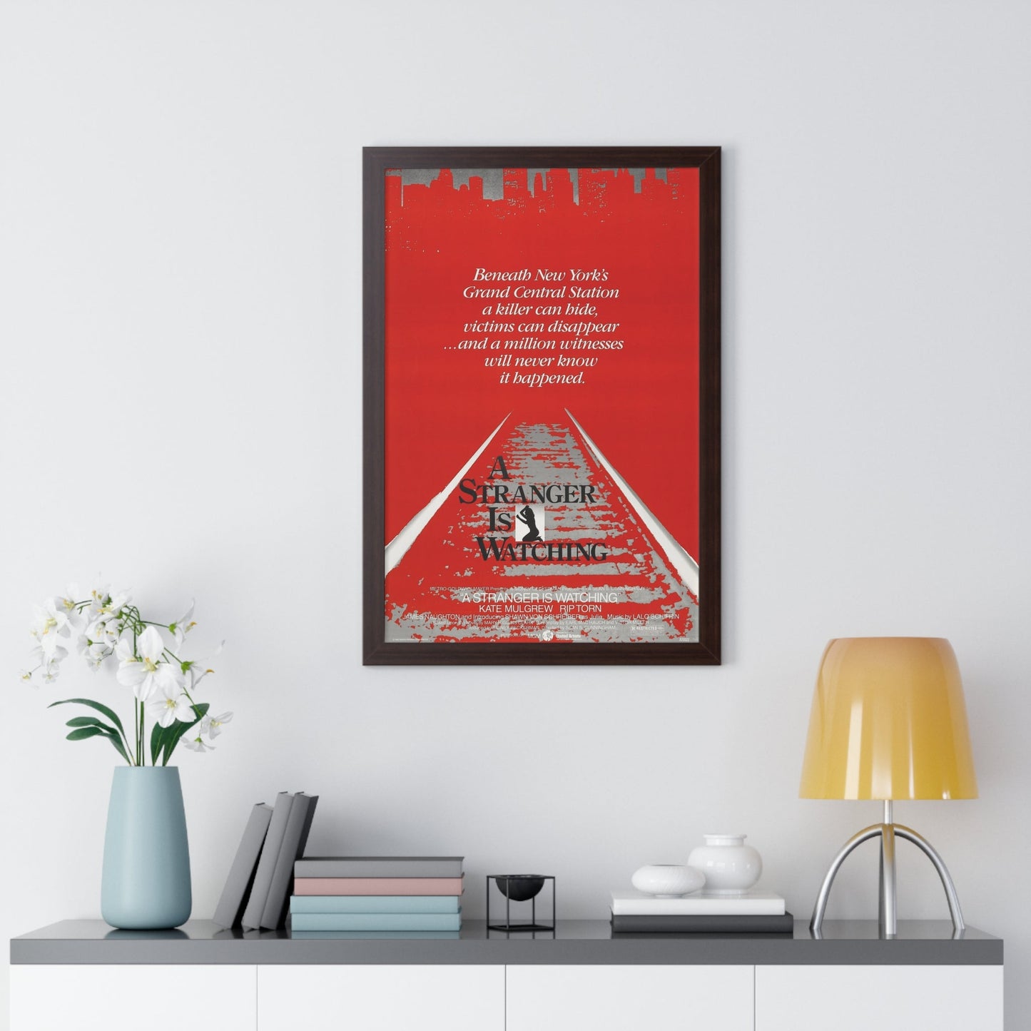 A STRANGER IS WATCHING 1982 - Framed Movie Poster-The Sticker Space