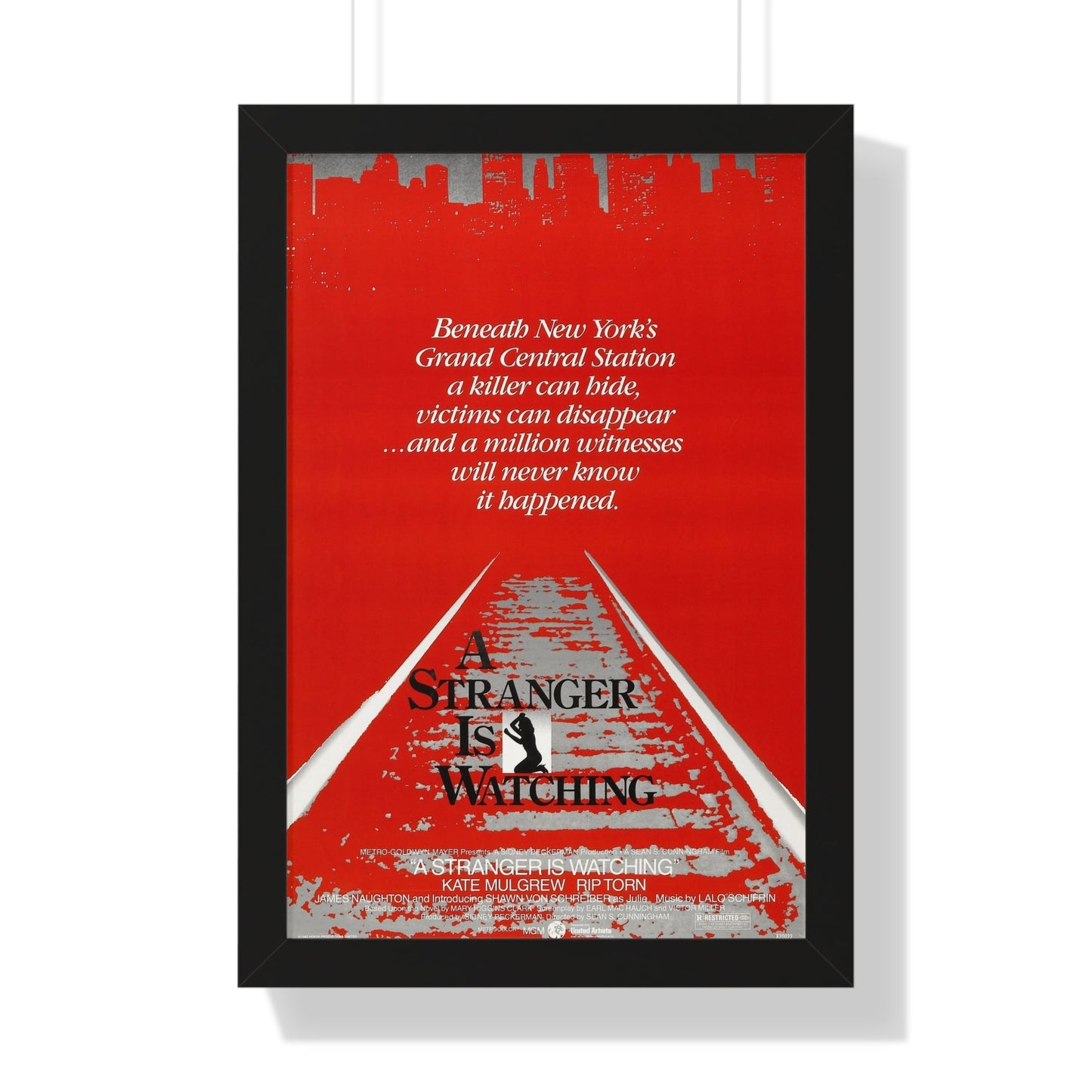 A STRANGER IS WATCHING 1982 - Framed Movie Poster-16″ x 24″-The Sticker Space