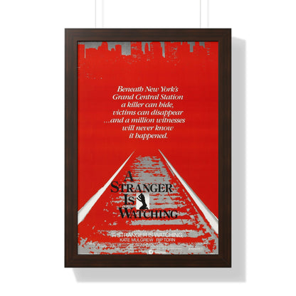 A STRANGER IS WATCHING 1982 - Framed Movie Poster-16″ x 24″-The Sticker Space