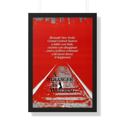 A STRANGER IS WATCHING 1982 - Framed Movie Poster-20" x 30"-The Sticker Space