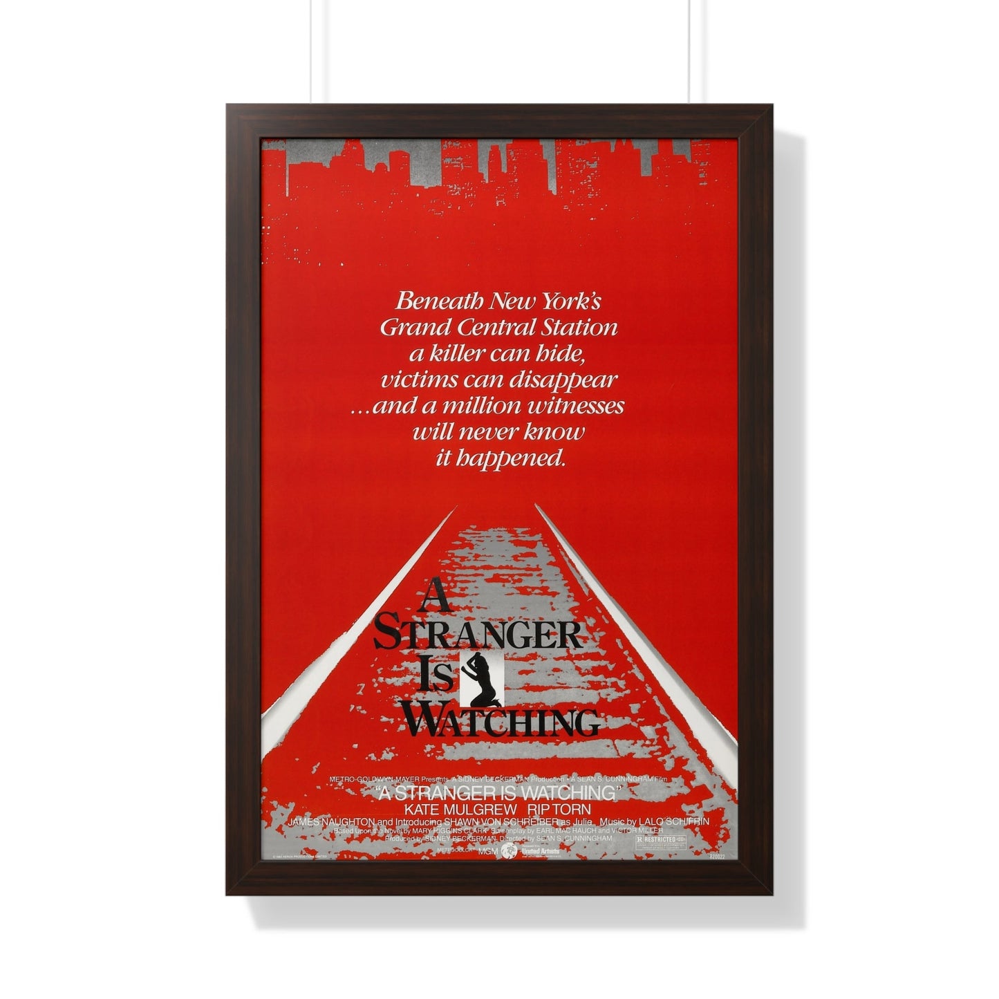 A STRANGER IS WATCHING 1982 - Framed Movie Poster-20" x 30"-The Sticker Space