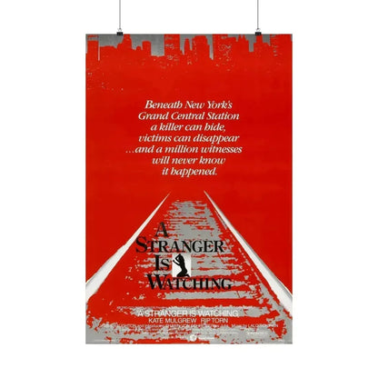 A STRANGER IS WATCHING 1982 - Paper Movie Poster 24″ x 36″ Matte - The Sticker Space