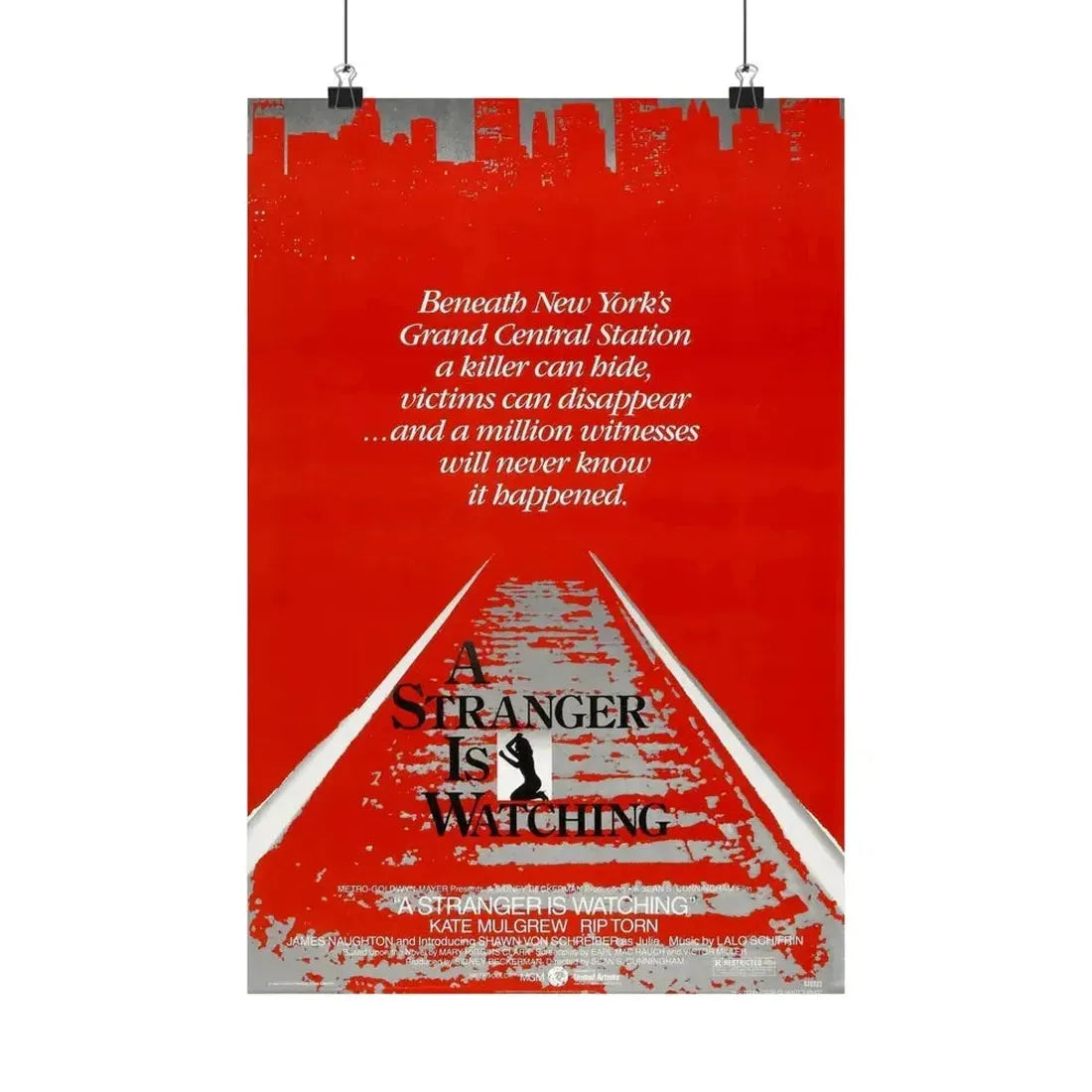 A STRANGER IS WATCHING 1982 - Paper Movie Poster - The Sticker Space