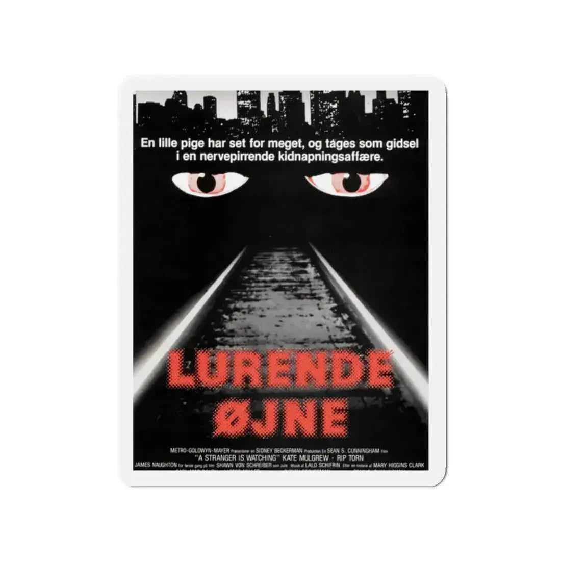 A STRANGER IS WATCHING (DANISH) 1982 Movie Poster - Refrigerator Magnet 2 Inch - The Sticker Space