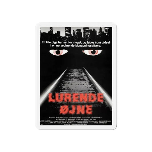 A STRANGER IS WATCHING (DANISH) 1982 Movie Poster - Refrigerator Magnet 6 Inch - The Sticker Space