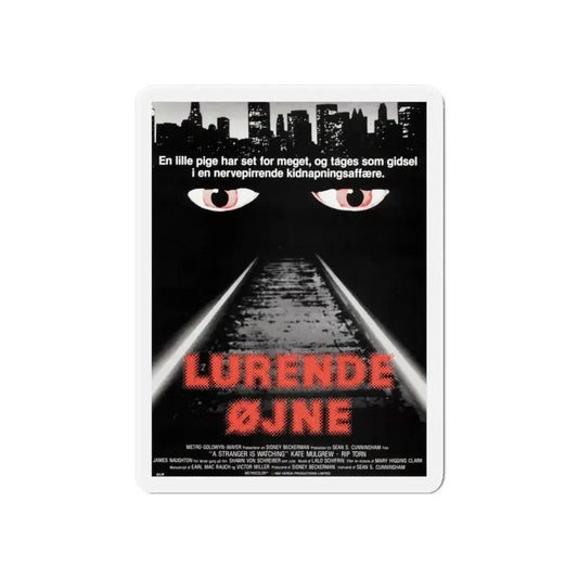 A STRANGER IS WATCHING (DANISH) 1982 Movie Poster - Refrigerator Magnet 6 Inch - The Sticker Space