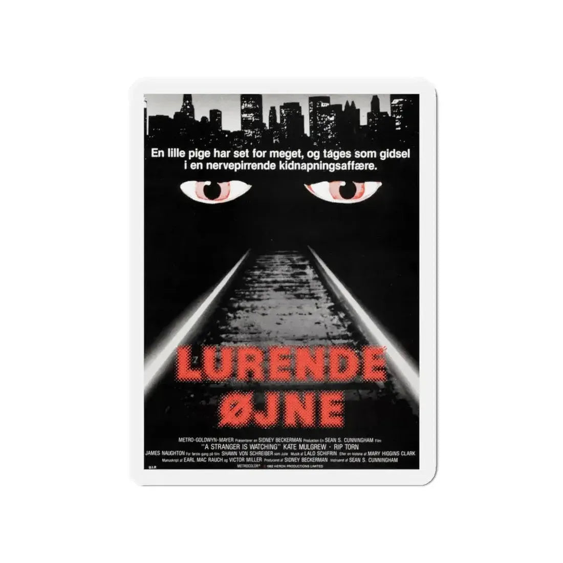 A STRANGER IS WATCHING (DANISH) 1982 Movie Poster - Refrigerator Magnet - The Sticker Space