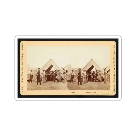 A Sutler's Tent (U.S. Civil War) STICKER Vinyl Kiss-Cut Decal 2 Inch White - The Sticker Space