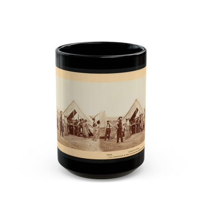 A Sutler's Tent (U.S. Civil War) Black Coffee Mug-15oz-The Sticker Space