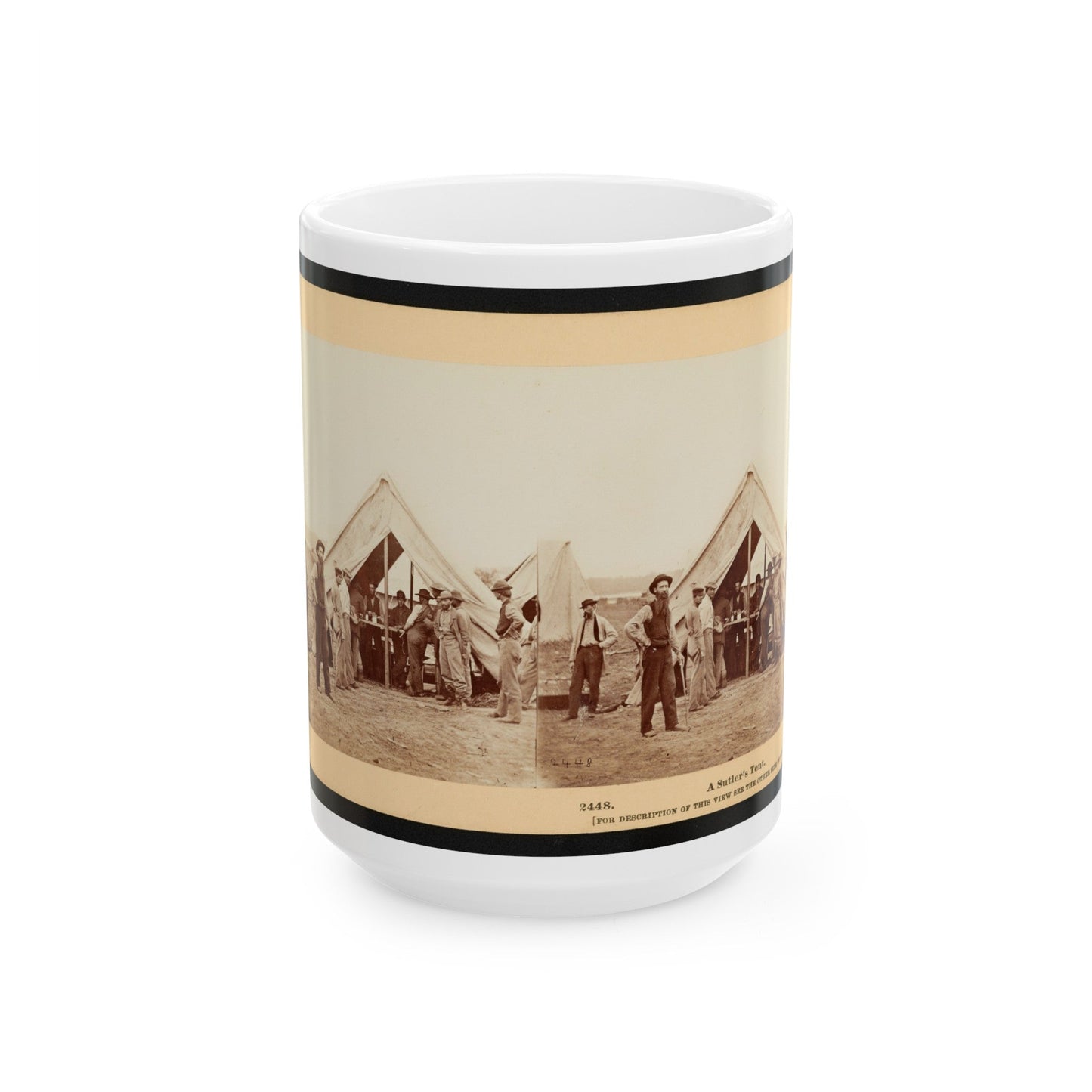 A Sutler's Tent (U.S. Civil War) White Coffee Mug-15oz-The Sticker Space