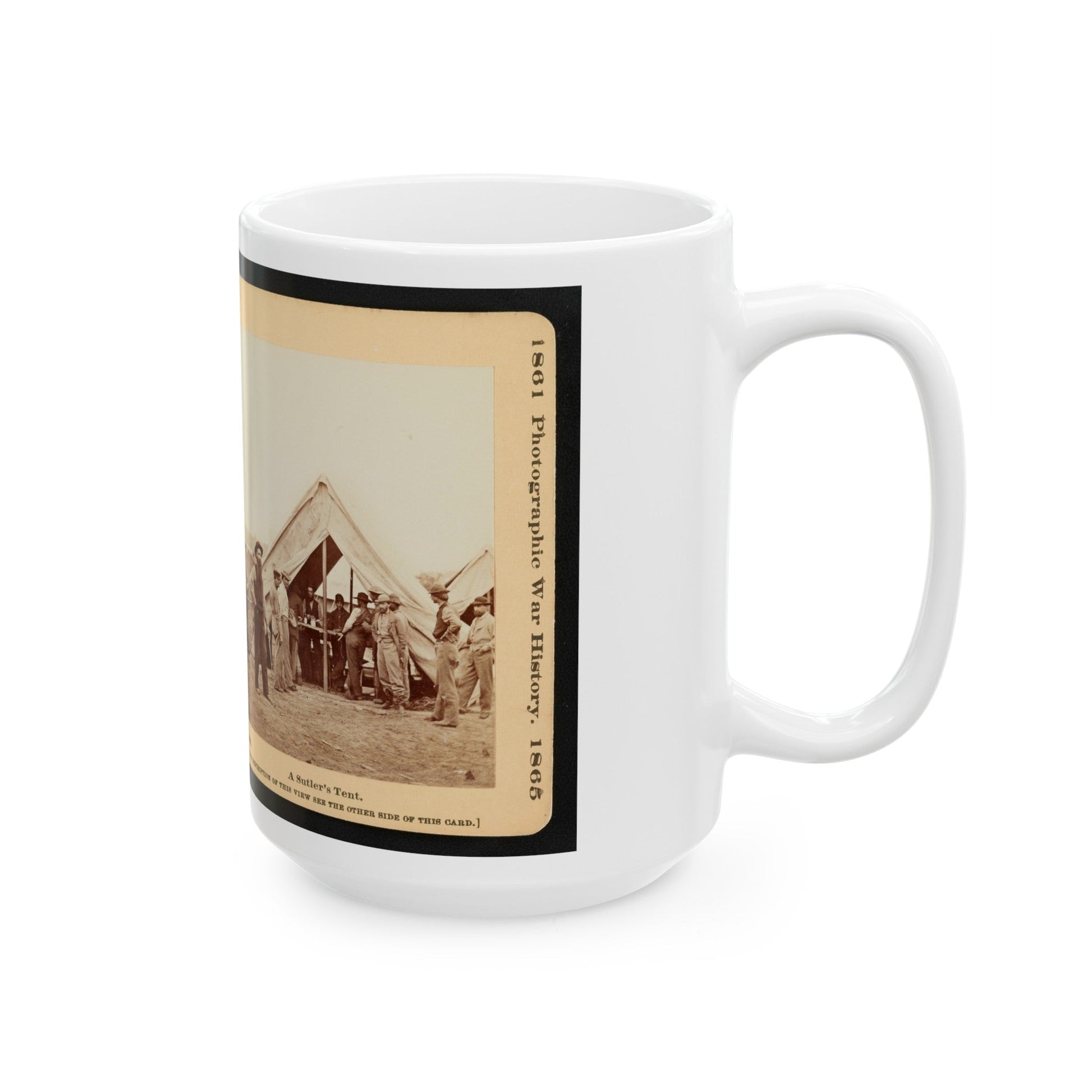 A Sutler's Tent (U.S. Civil War) White Coffee Mug-The Sticker Space