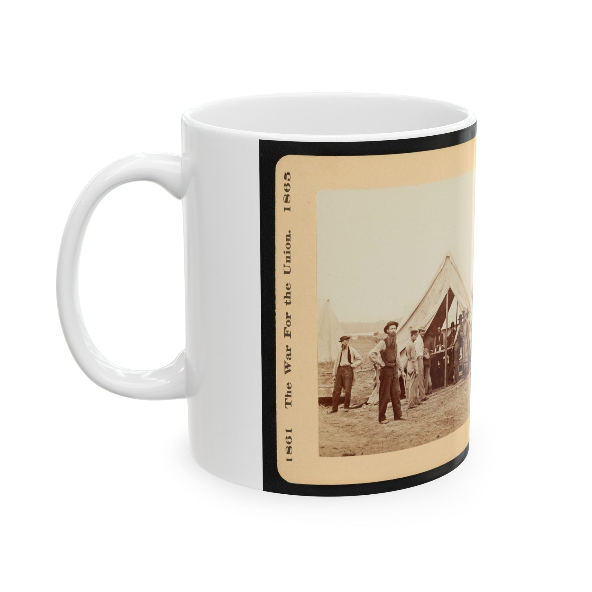 A Sutler's Tent (U.S. Civil War) White Coffee Mug-The Sticker Space