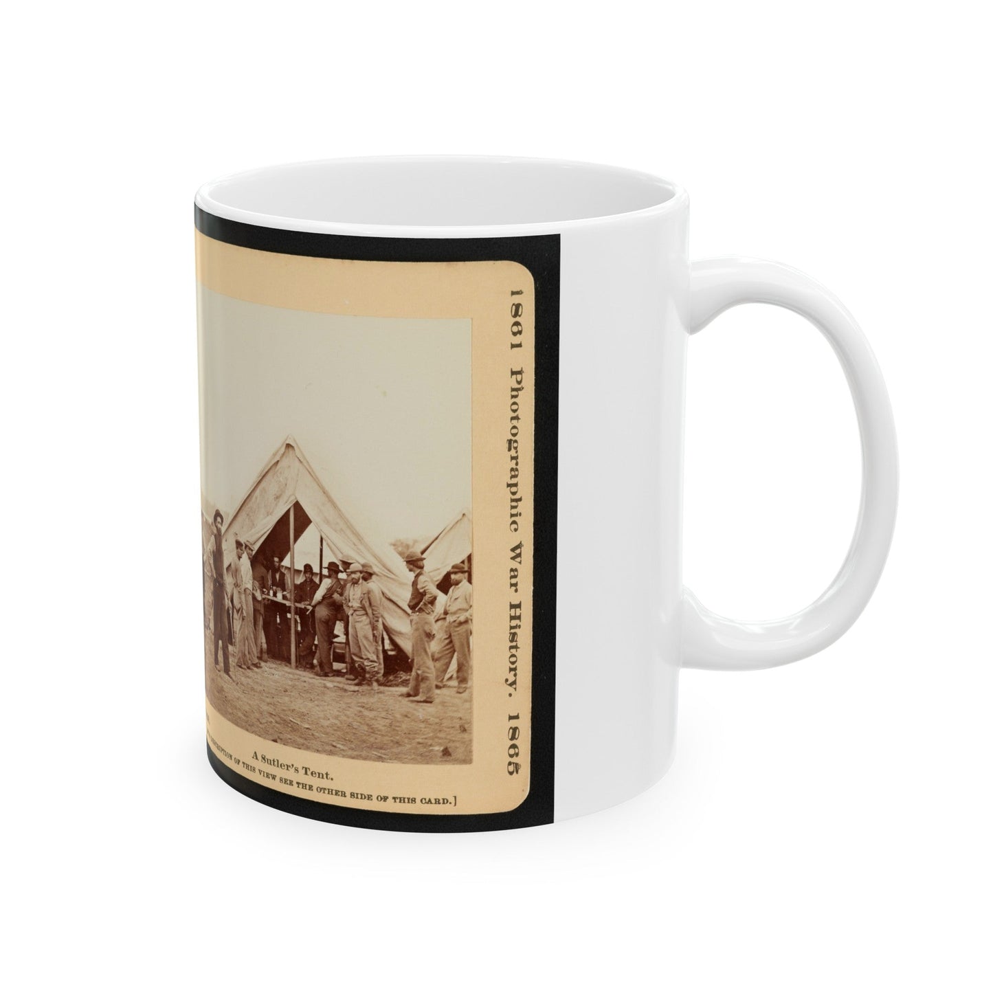 A Sutler's Tent (U.S. Civil War) White Coffee Mug-The Sticker Space