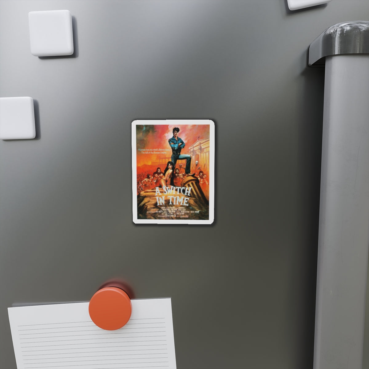 A SWITCH IN TIME (NORMAN'S AWESOME EXPERIENCE) 1988 Movie Poster - Die-Cut Magnet-The Sticker Space