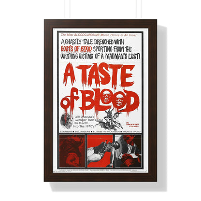 A TASTE OF BLOOD 1967 - Framed Movie Poster-16″ x 24″-The Sticker Space