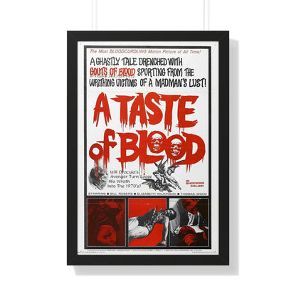 A TASTE OF BLOOD 1967 - Framed Movie Poster-20" x 30"-The Sticker Space