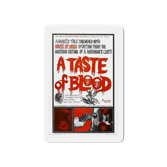 A TASTE OF BLOOD 1967 Movie Poster - Refrigerator Magnet 6 Inch - The Sticker Space