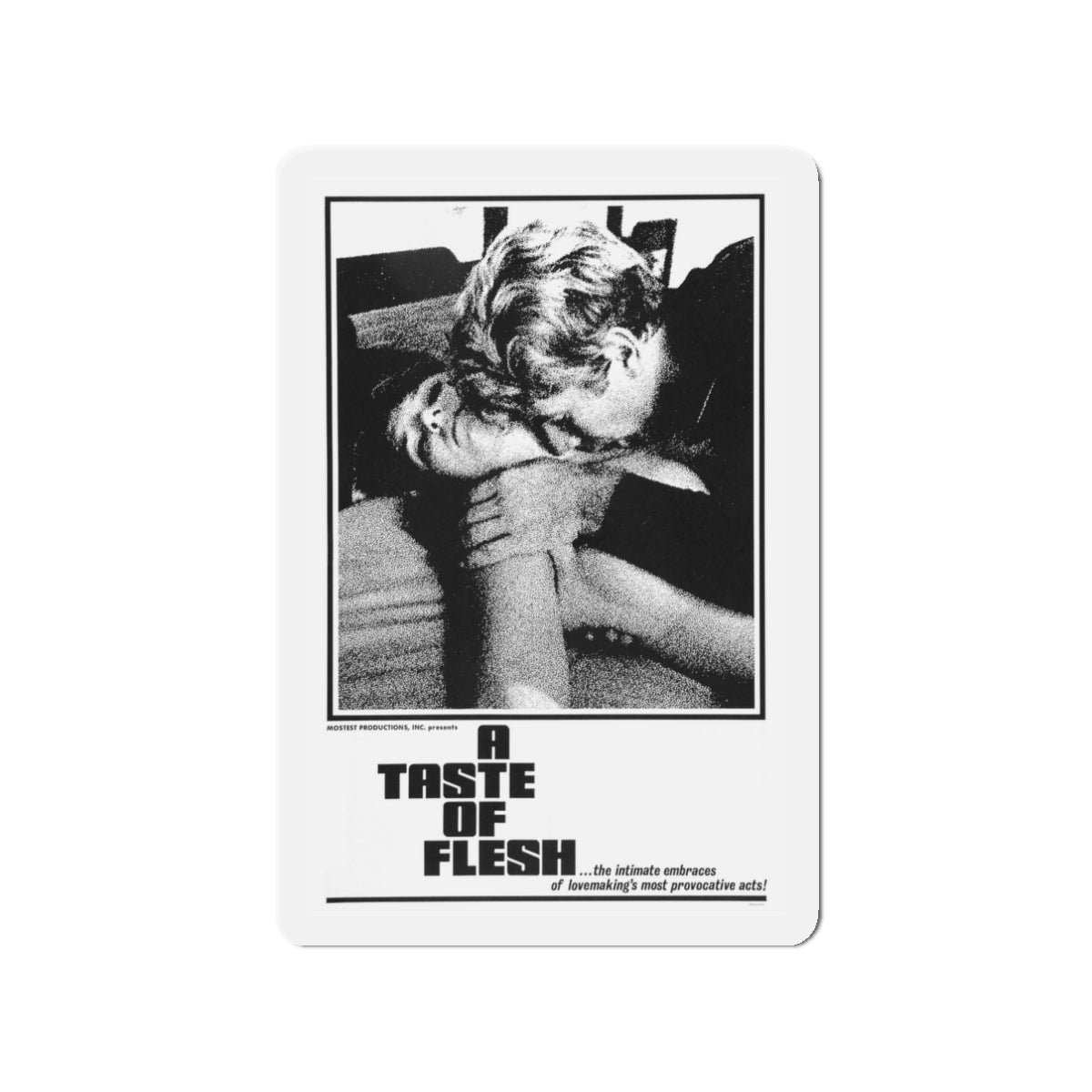 A TASTE OF FLESH 1967 Movie Poster - Die-Cut Magnet-3" x 3"-The Sticker Space