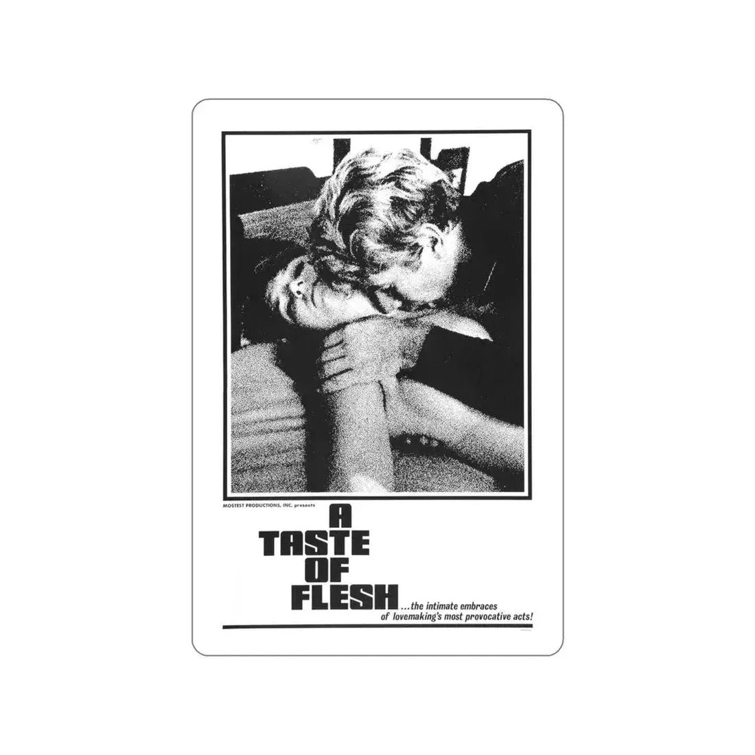 A TASTE OF FLESH 1967 Movie Poster STICKER Vinyl Die-Cut Decal - The Sticker Space