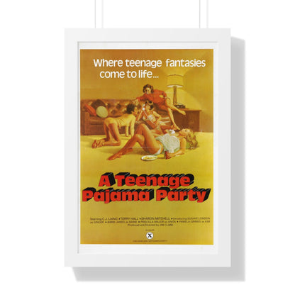 A TEENAGE PAJAMA PARTY 1977 - Framed Movie Poster-16″ x 24″-The Sticker Space