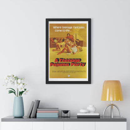 A TEENAGE PAJAMA PARTY 1977 - Framed Movie Poster-The Sticker Space