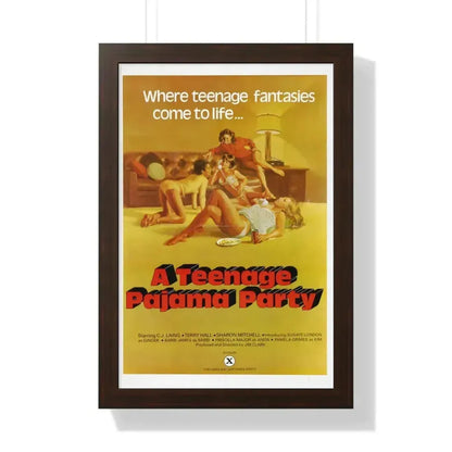 A TEENAGE PAJAMA PARTY 1977 - Framed Movie Poster - The Sticker Space