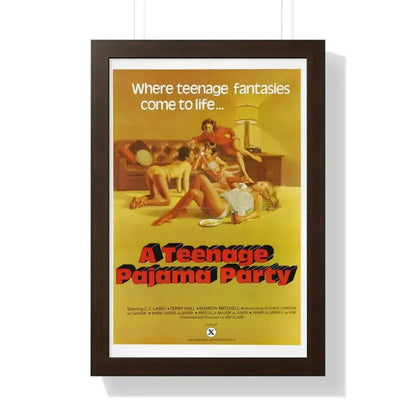 A TEENAGE PAJAMA PARTY 1977 - Framed Movie Poster - The Sticker Space